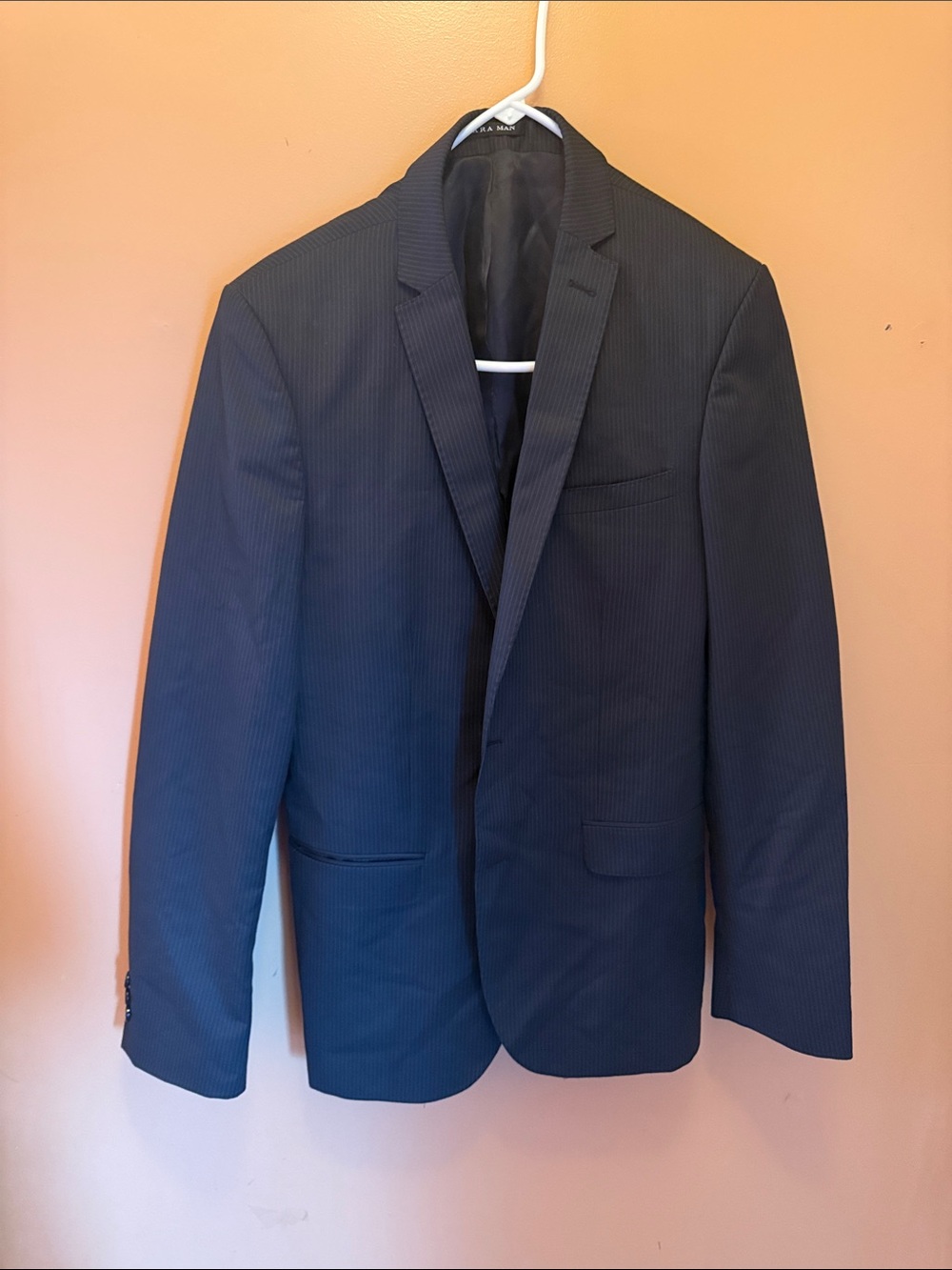 Classic Men's black Pinstripe Blazer